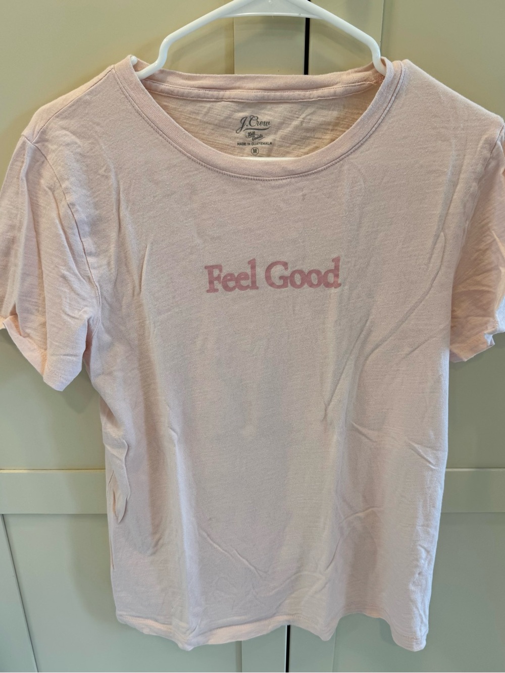 J. Crew Pale Pink Casual Crewneck Tee